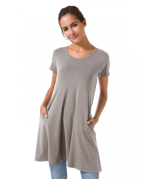 Casual Dress Tunic Dress Tank Dresses With Pockets Loose Dresses .