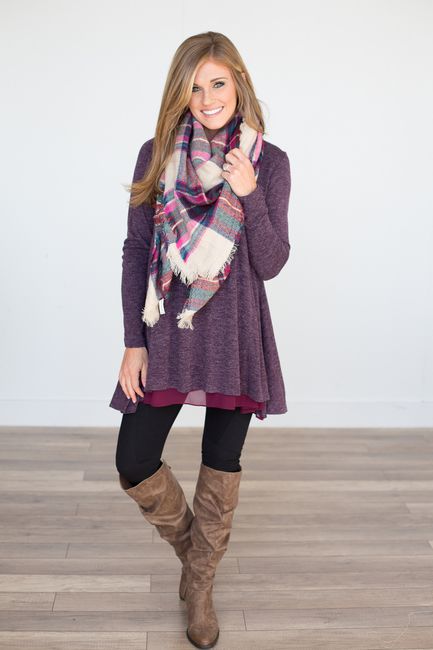 I'm loving the texture of the tunic hem, and the combo with the .