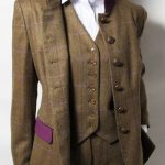Ladies Tweed Suit & Waistcoat. I love the splash of colour on the .