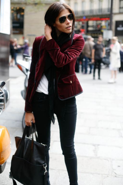 love this outfit. velvet jacket | Style, Fashion, Velvet jacket outf