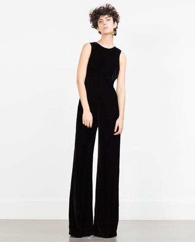 Image 1 of VELVET JUMPSUIT from Zara | Velvet jumpsuit, Zara .