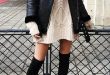 Over the knee boots - Casual outfit ideas, fall outfit, winter .