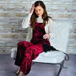 What To Wear To A Holiday Party - Velvet Overalls | Bright winter .