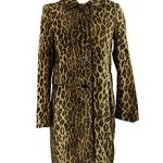 Anonymous Brown Multi Leopard Print Walker Coat M | Clothes for .