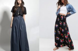 13 Gorgeous Ways to Wear a High Waisted Maxi Skirt - FMag.c