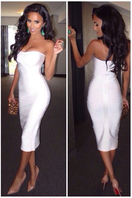 ✦⊱ɛʂɬཞɛƖƖą⊰✦ | White bandage dress, Fashion, Beautiful dress