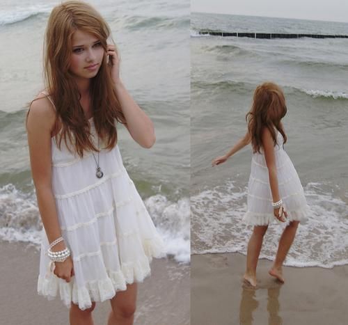 White Beach Dresses Design Ideas for Casual Party in 2020 | Beach .