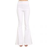 White Flare Pants: Amazon.c