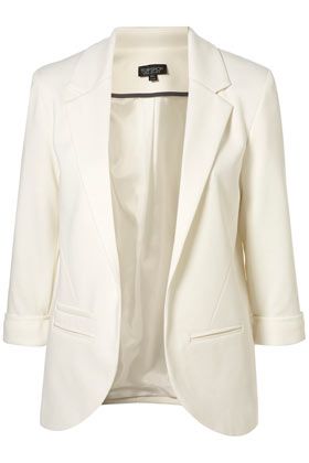 off white blazer - must have----got it! | Rolled sleeves blazer .
