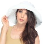 Women UPF50+ Summer Beach Hat Wide Brim Foldable Sun Bucket Hat .