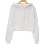 White Cropped Sweatshirt: Amazon.c