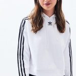 Adidas White Cropped Hoodie from Pacsun on 21 Butto