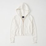 Abercrombie & Fitch Cropped Zip-Up Hoodie ($23) ❤ liked on .