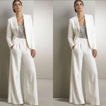 Formal Women Mother Ivory Pants Suits Mother Of The Bride Pant .