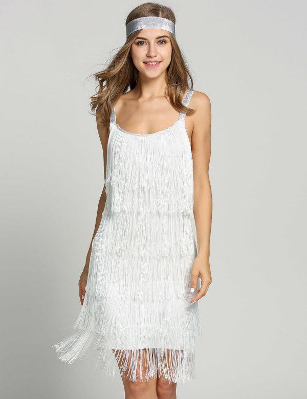 How to Style White Flapper Dress: 15 Amazing Outfit Ideas - FMag.c
