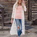 Image result for outfits white lace cardigan | Lace cardigan .