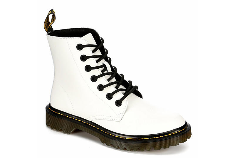 White Leather Boots for Women