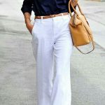 White linen | White linen pants outfit, White pants outfit, Linen .
