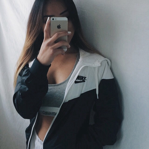 black and white, clothes, fashion, fitness, iphone, nike, outfits .