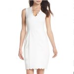 French Connection Dresses | Nwt White Scallop Dress | Poshma