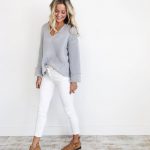 WHITE SKINNY JEANS OUTFIT INSPIRATION | How to wear white jeans .