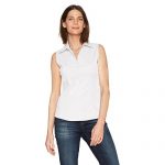 Sleeveless White Shirt: Amazon.c