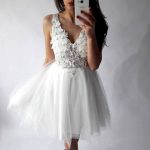 Lovely White Tulle Dress Outfits for Wedding Photoshoot - FMag.c