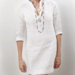White Linen Tunic Dress by Guru New York | Linen tunic dress .
