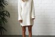White Turtleneck Dress: 11 Amazing Outfit Ideas - FMag.c