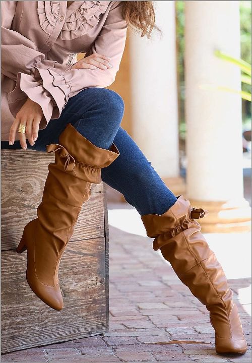 14 Amazing Wide Calf Boots Outfits for Women - FMag.c