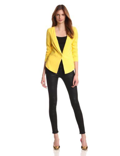 aryn K Women's Yellow Blazer | Blazer jackets for women, Blazer .