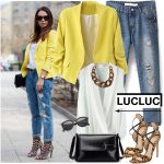 14 Ways To Wear Yellow Blazers 2020 | FashionTasty.c