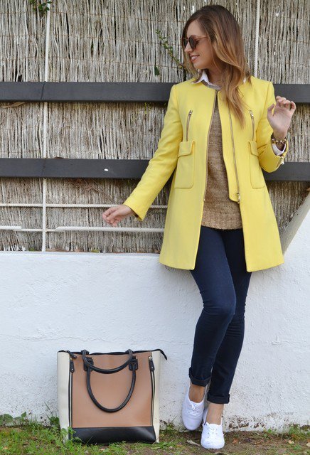 Yellow Winter Coat Outfit Idea for 2015 | Styles Week