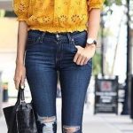 55 Trending And Stunning Outfit Ideas For This Summer: Yellow Lace .