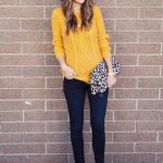 38 Ideas How To Wear Yellow Sweater Casual #howtowear | Pullovers .