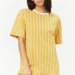 Pin by Sanaa Smith on Outfits | Striped t shirt dress, Shirt dress .