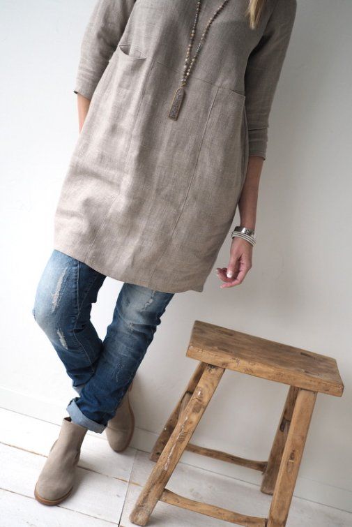 Linen Tunic Top Outfit Ideas
  for Women
