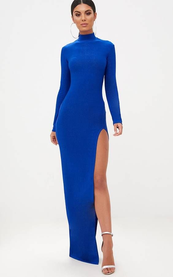 Cobalt Blue Dress Outfit Ideas