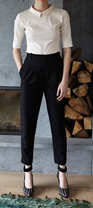 Black Skinny Dress Pants
  Outfit Ideas for Ladies