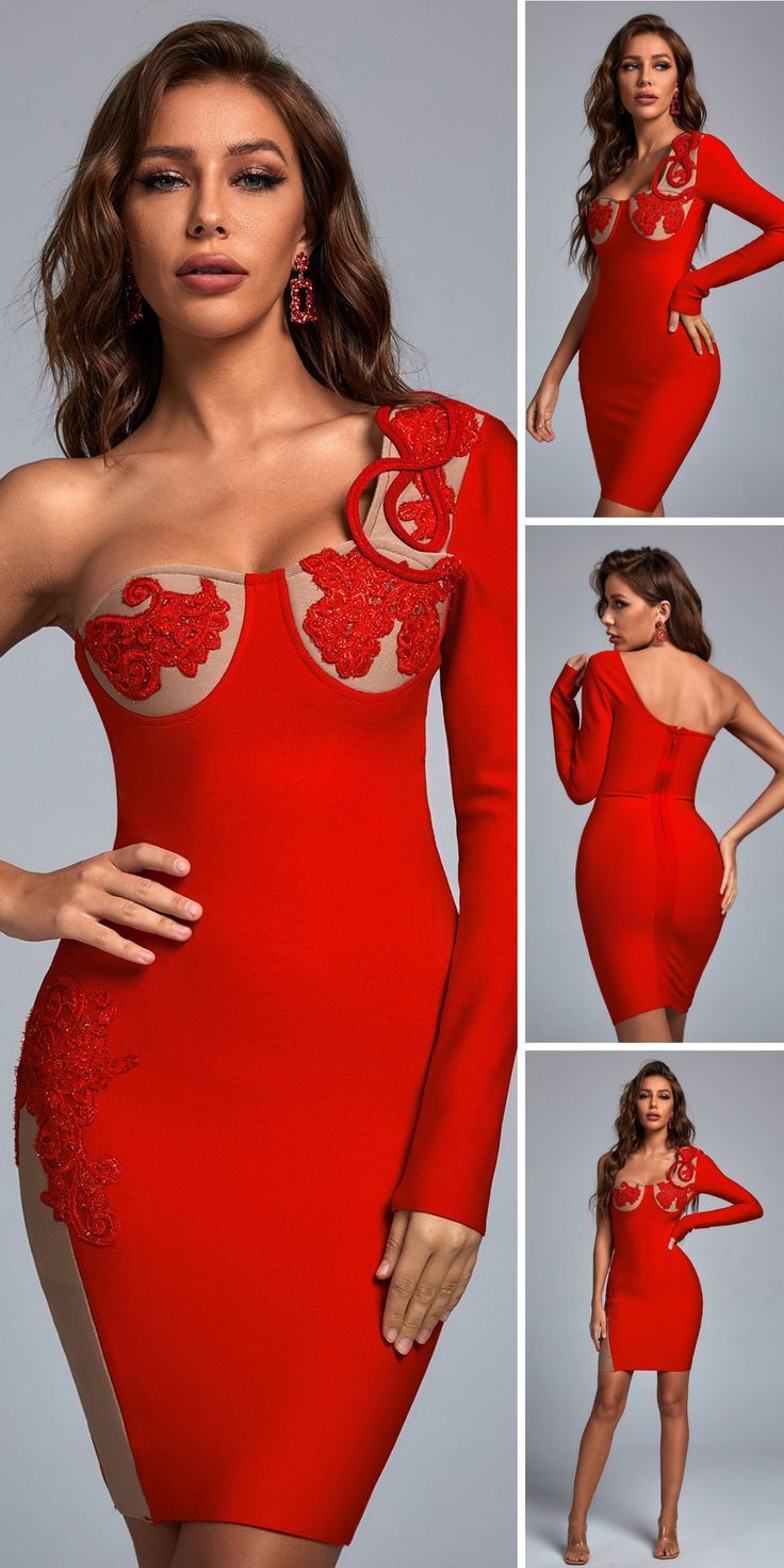 Red Cocktail Dress Outfit
  Ideas