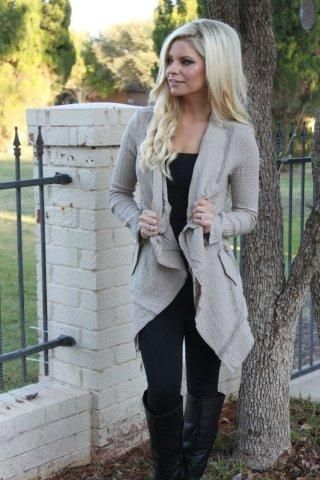 Waterfall Cardigan Outfit
  Ideas for Ladies