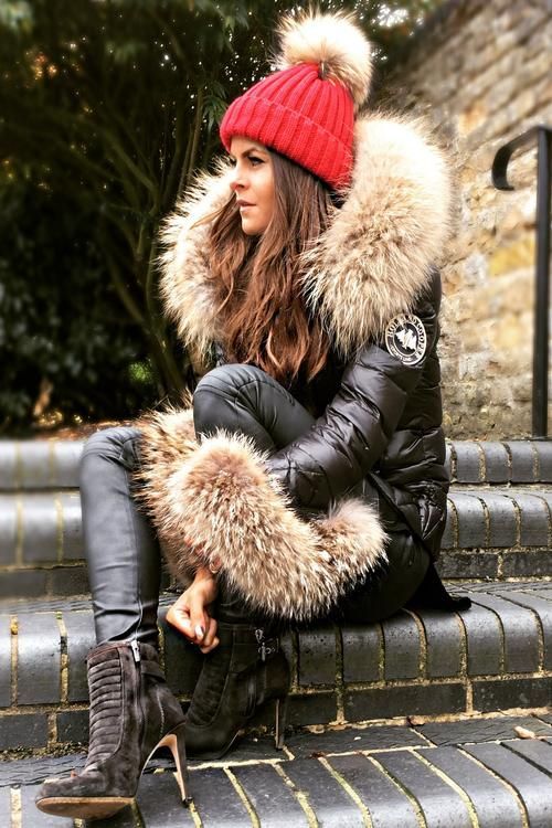 Fur Lined Parka Coat Outfit
  Ideas for Women