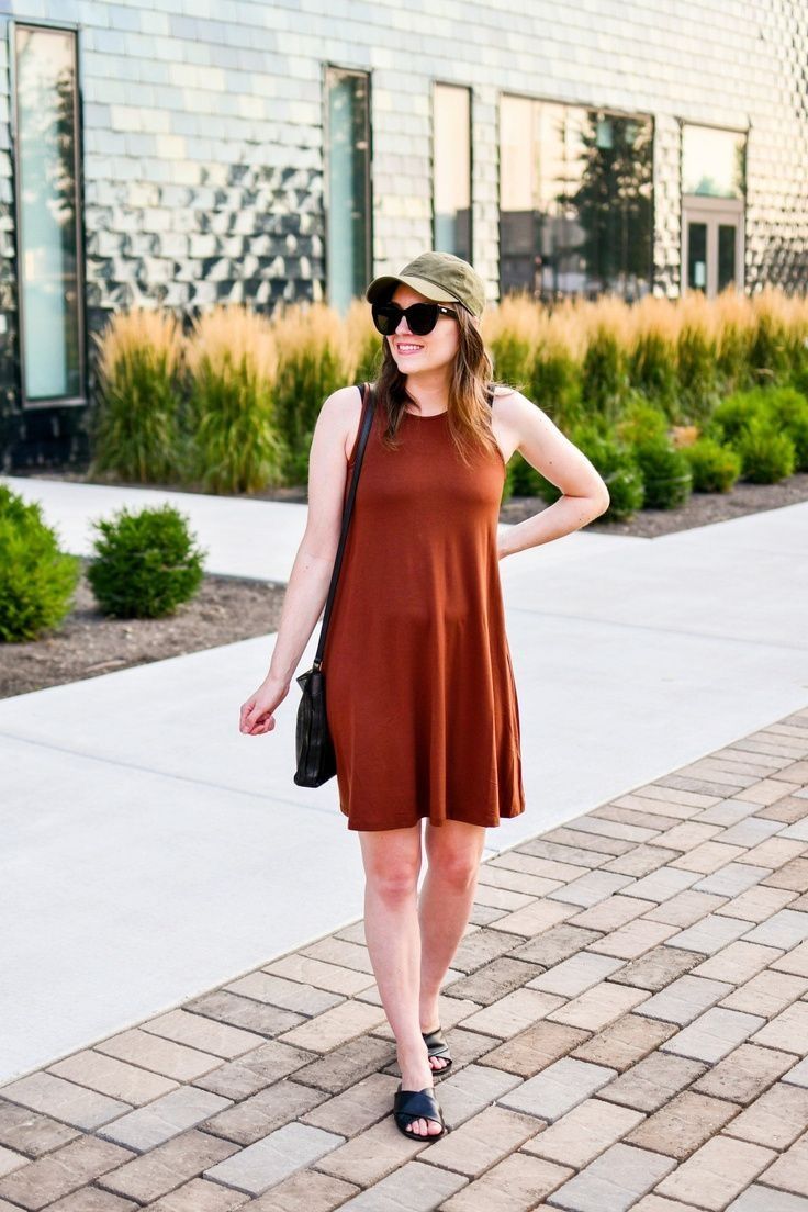 Chocolate Brown Dress Outfit
  Ideas
