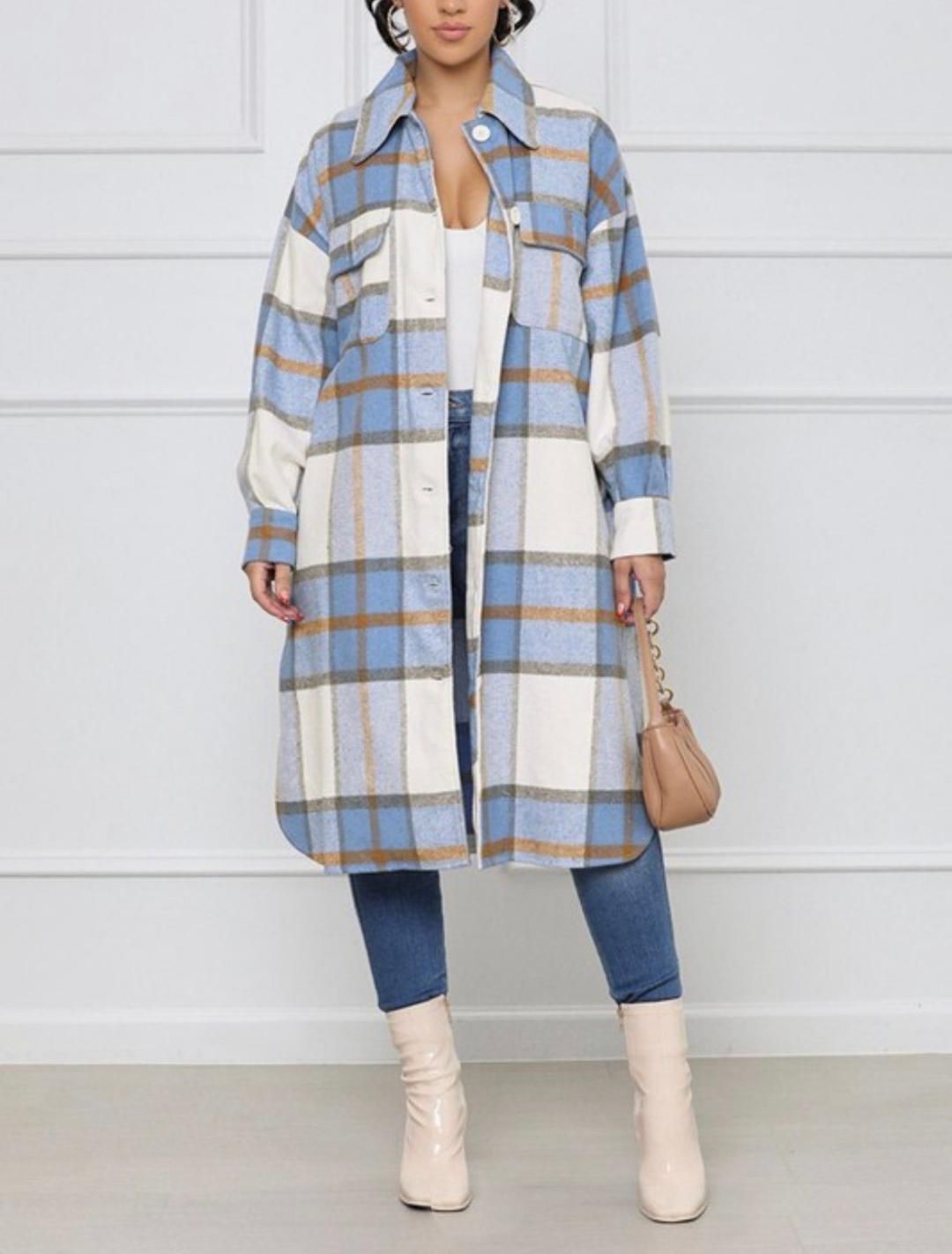 Plaid Jacket Outfit Ideas for
  Women
