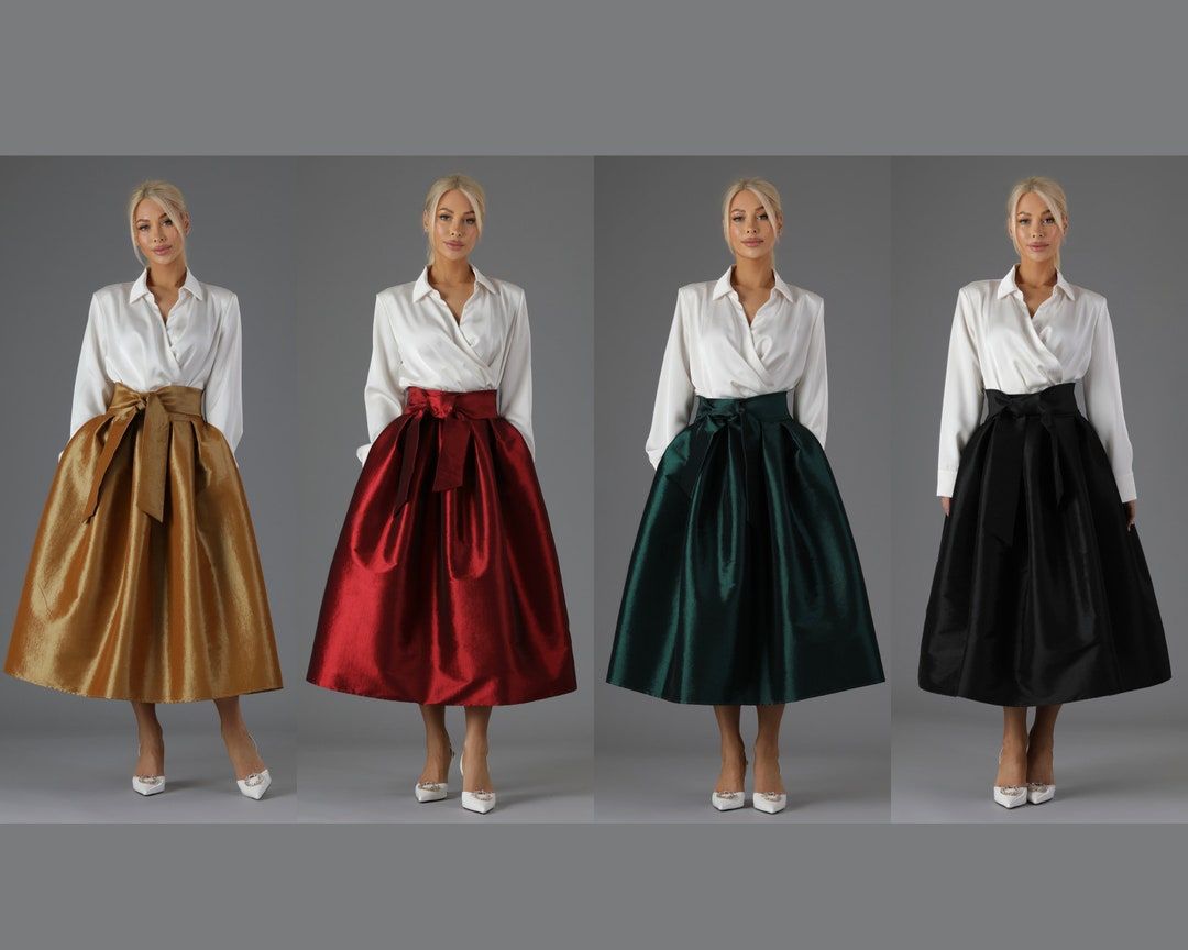 Taffeta Skirt Outfit Ideas