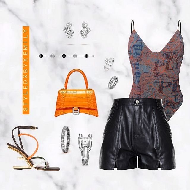 Outfit Ideas Leather Shorts