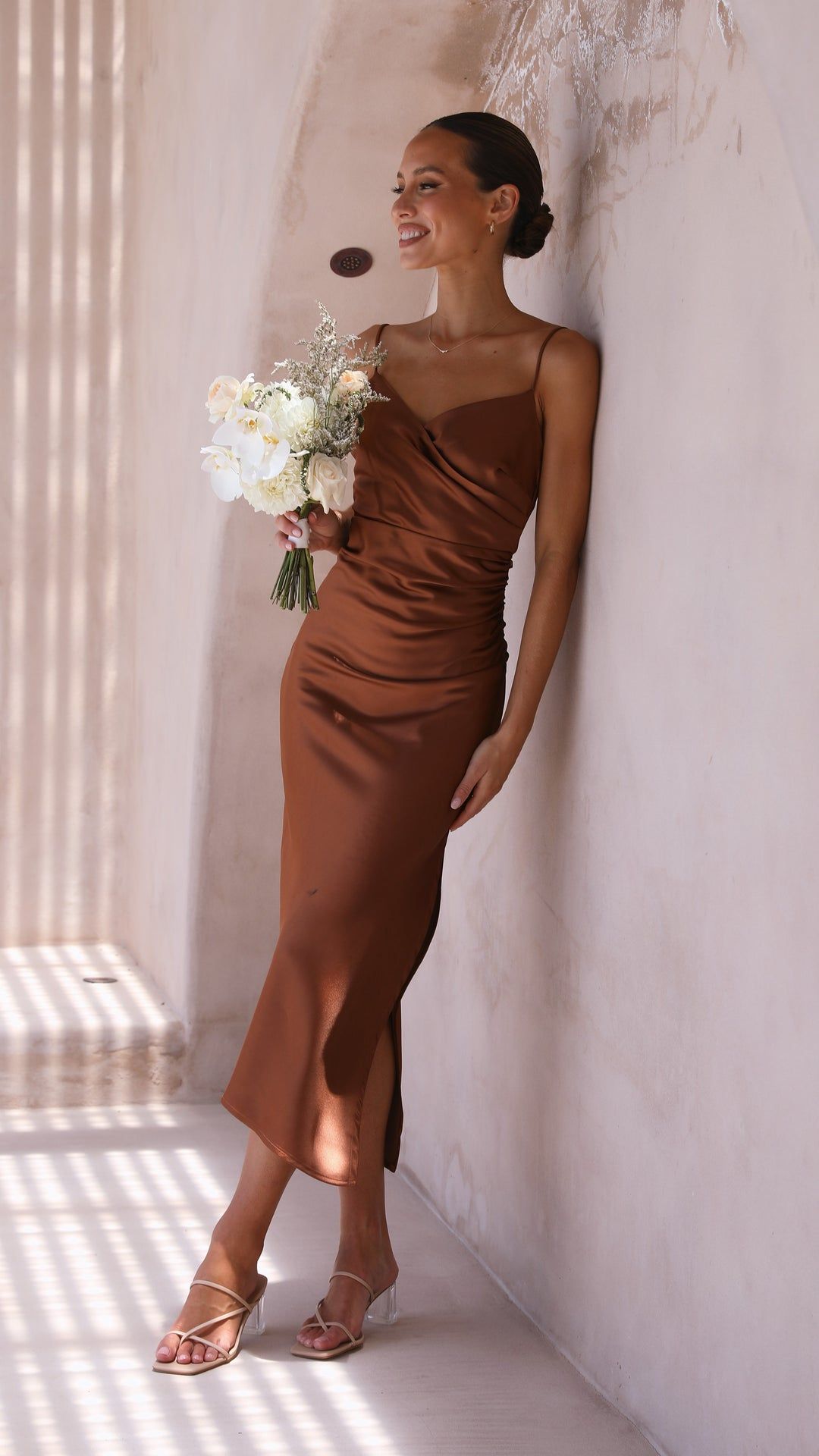 Brown Bridesmaid Dress Wedding
  Outfit Ideas