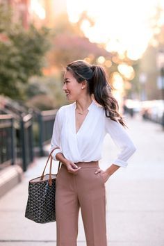 Wrap Blouse Outfit Ideas for
  Ladies