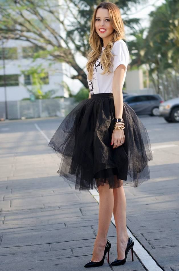 Black Tutu Skirt Outfit Ideas