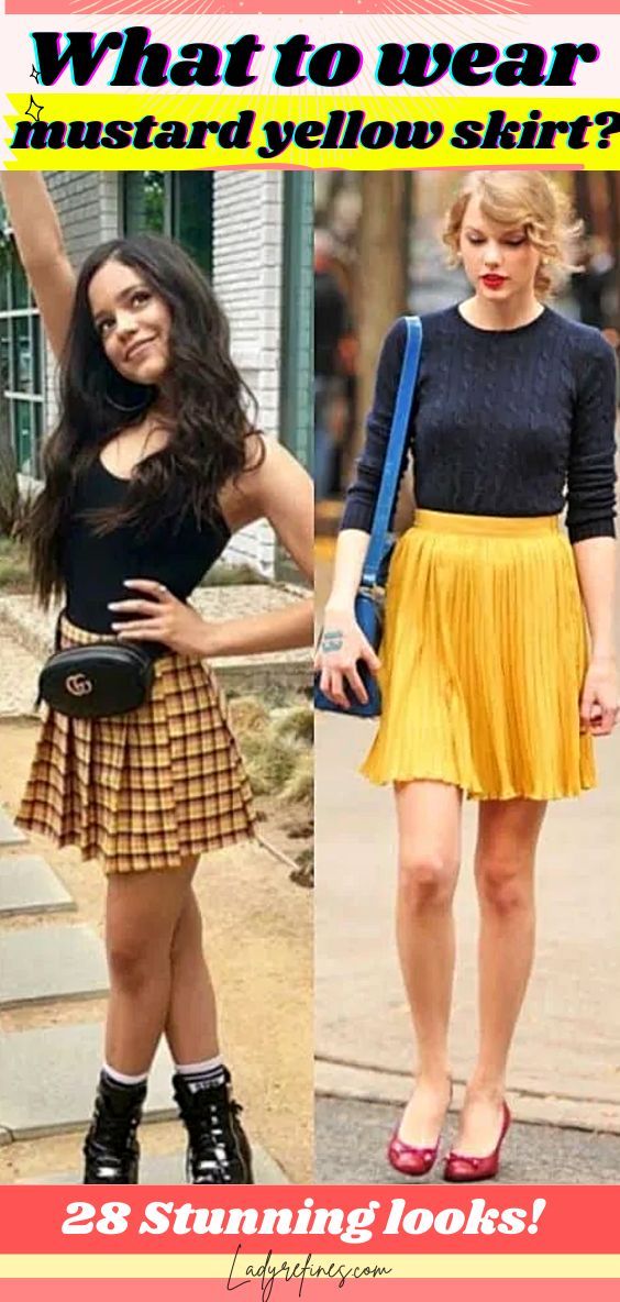 Yellow Plaid Skirt Outfit
  Ideas